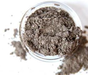 Smoke - Brown with Silver Vegan Mineral Eyeshadow - Handcrafted Makeup