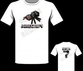 Minecraft SPIDER Personalized T-Shirt