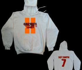 CALL OF DUTY BLACK OPS 2 ZOMBIE HOODED SWEATSHIRT