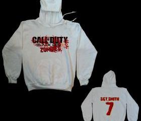 CALL OF DUTY BLACK OPS 2 ZOMBIE #2 HOODED SWEATSHIRT