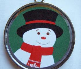 Snowman Holiday Pet ID Tag