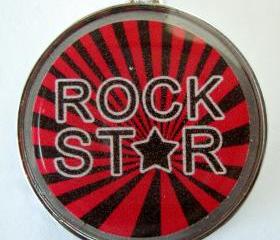 Rock Star Red ID Tag