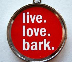 Bark Red Pet ID Tag