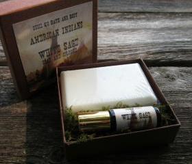 White Sage American Indians Soap and Cologne Set