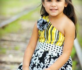 Sewing Pattern Girls Bubble Dress,6 months to 10 years, PDF pattern