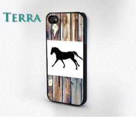 Horse Wood Grain Print - iphone 5 cases Cool iPhone Cases- Cool iPhone Cases