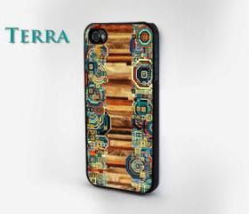 iPhone 5 case - Geometric Wood Grain