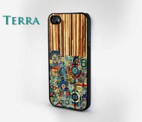 iPhone 5 case - Geometric Wood Grain