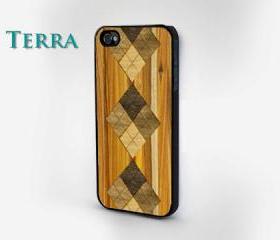 iPhone 5 case - Geometric Wood Grain