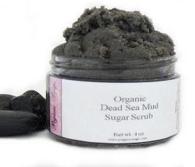 Dead Sea Mud Organic Sugar Scrub 4 oz