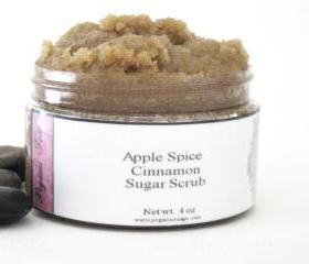 Apple Cinnamon Spice Organic Sugar Scrub 4 oz jar