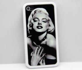 Vintage Monroe Marilyn iPhone 4 and iPhone 4S Rubber Case