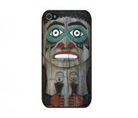 Wooden Indian Totem iPhone 4 and iPhone 4S Rubber Case