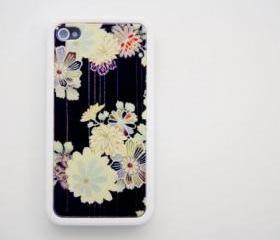 Retro floral pattern iPhone 4 and iPhone 4S Rubber Case