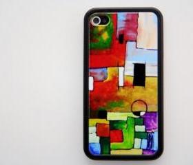 Abstract Pattern iPhone 4 and iPhone 4S Rubber Case