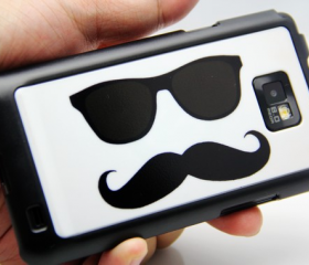 Mustache Design Galaxy S2 i9100 Hard Cover Case