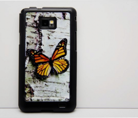 Vintage Butterfly Galaxy S2 i9100 Hard Cover Case
