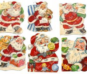 Christmas - Santa Claus Images - Scrapbooking - Collage Sheet - Printables Images - Scrapbook - Download - 1536