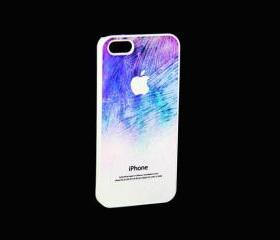 Abstract Purple Stylish iPhone 5 Rubber Case,Hard Plastic Case