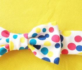 Multicolor polkadot Bigbow-headband