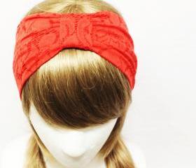 Red Flower Lace-headband