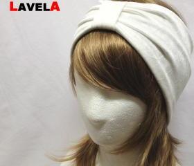 Ivory Plain color-headband