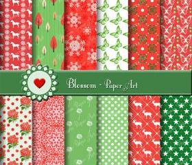 Christmas Digital Paper - Collage Sheet - Scrapbooking - Scrapbook - Printables - Clipart - Download - 1562