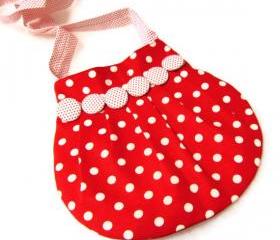 Lovely Kids Bag red polka dot
