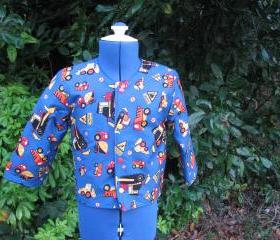 Boys cord/digger reversible jacket/coat