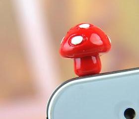 Cute Cartoon Mushroom Anti Dust Plug for Iphone 4/4s/5