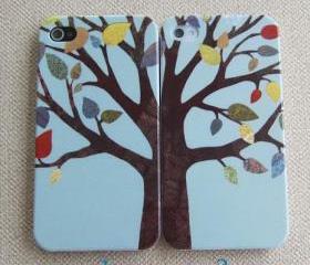 iPhone 4s Case/Tree iPhone 4,4s Cover/Hard Plastic Case/dream tree iphone case/blue 4s cover/gift for her