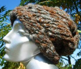Smokey Chestnut Slouchy 100% Alpaca/Llama