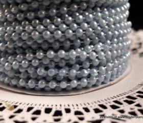 5 yards - 4mm Pearls - Sky Blue
