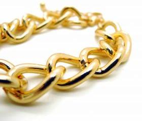 Vintage Gold Chain Bracelet