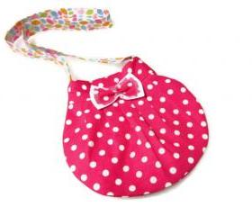 Lovely Kids Bag Pink polka dot