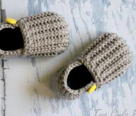 Crochet Pattern for 'Jake' Loafers - Toddler Sizes 4-9 - Crochet Pattern number 115