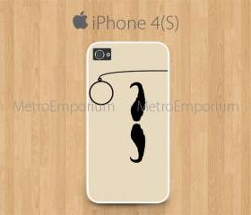 iPhone 4 iPhone 4S Case Mustache White