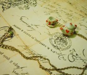 Valentine Teapot and Cup Necklace