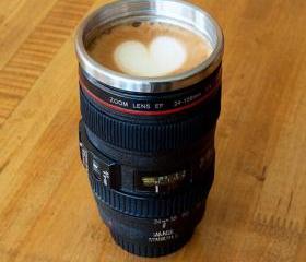 Creative Camera Lens Stainless Steel Coffee Mug