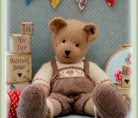 ROMEO Bear / Teddy Bear Knitting Pattern/ PDF/ EMAIL Pattern/ New