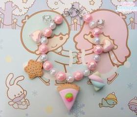 Strawberry cheesecake bracelet