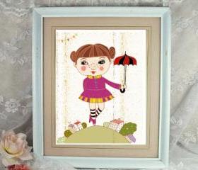 sweet a4 high quality print 'cute dancer'