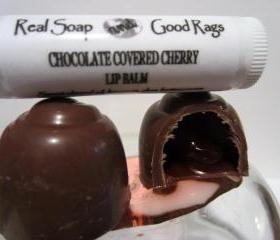 Chocolate Covered Cherry Lip Balm - Made With Real Cocoa Powder and Cocoa Butter