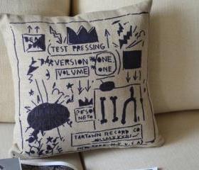 Basquiat Print Decorative Pillow 