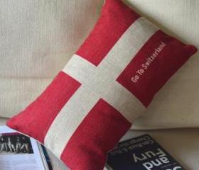 Switzerland Print Decorative Pillow 