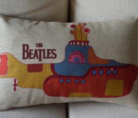 The Yellow Submariner Print Decorative Pillow B