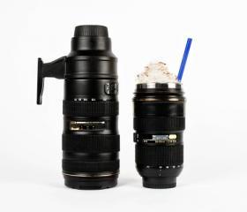 Creative Camera Lens cup (Stainless Steel )----A Thermos Lens and a Zoom Mug for your imbibing pleasure.