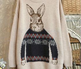 Peter Rabbit Beige Pullovers Sweater