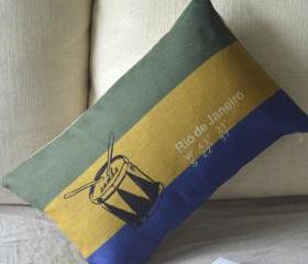 Rio De Janeiro Print Decorative Pillow
