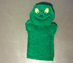 Frog Felt Finger Puppet